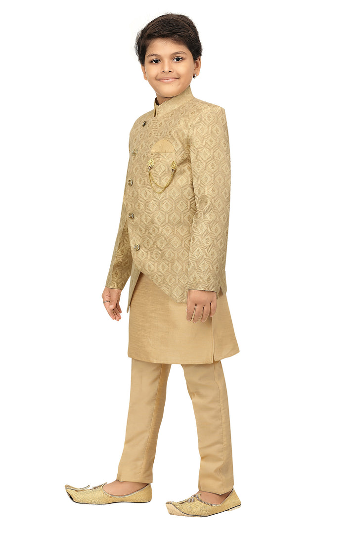 Ahhaaaa Kids Ethnic Wear Sherwani Kurta and Pajama Set For Boys