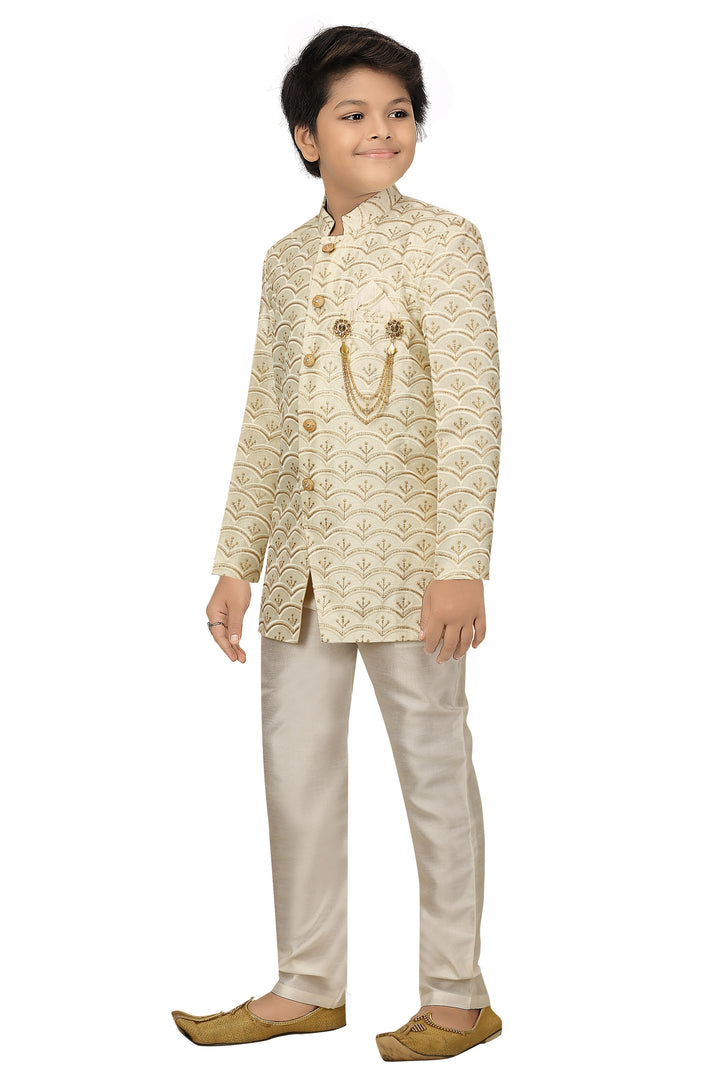 Ahhaaaa Kids Ethnic Indo Western, Kurta and Pajama Set For Boys