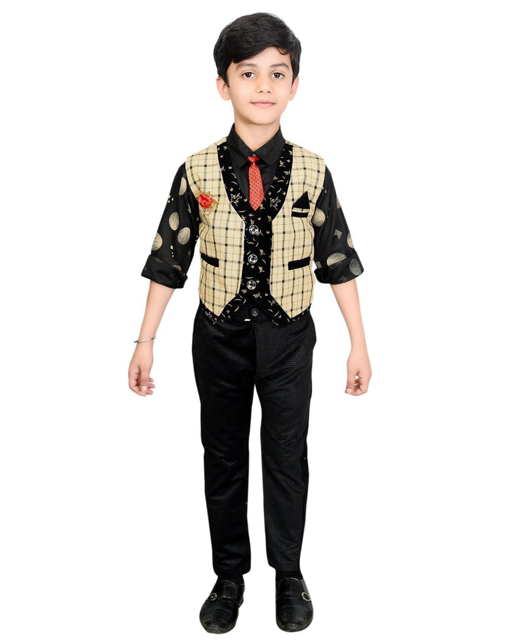 ahhaaaa Boy's Blended Waistcoat, Shirt and Trouser Set - ahhaaaa.com