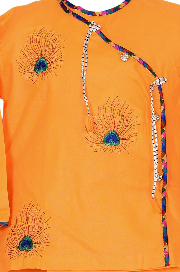 Ahhaaaa Cotton Handwork Ethnic Dress Kurta with Dhoti Pant for Boys - ahhaaaa.com