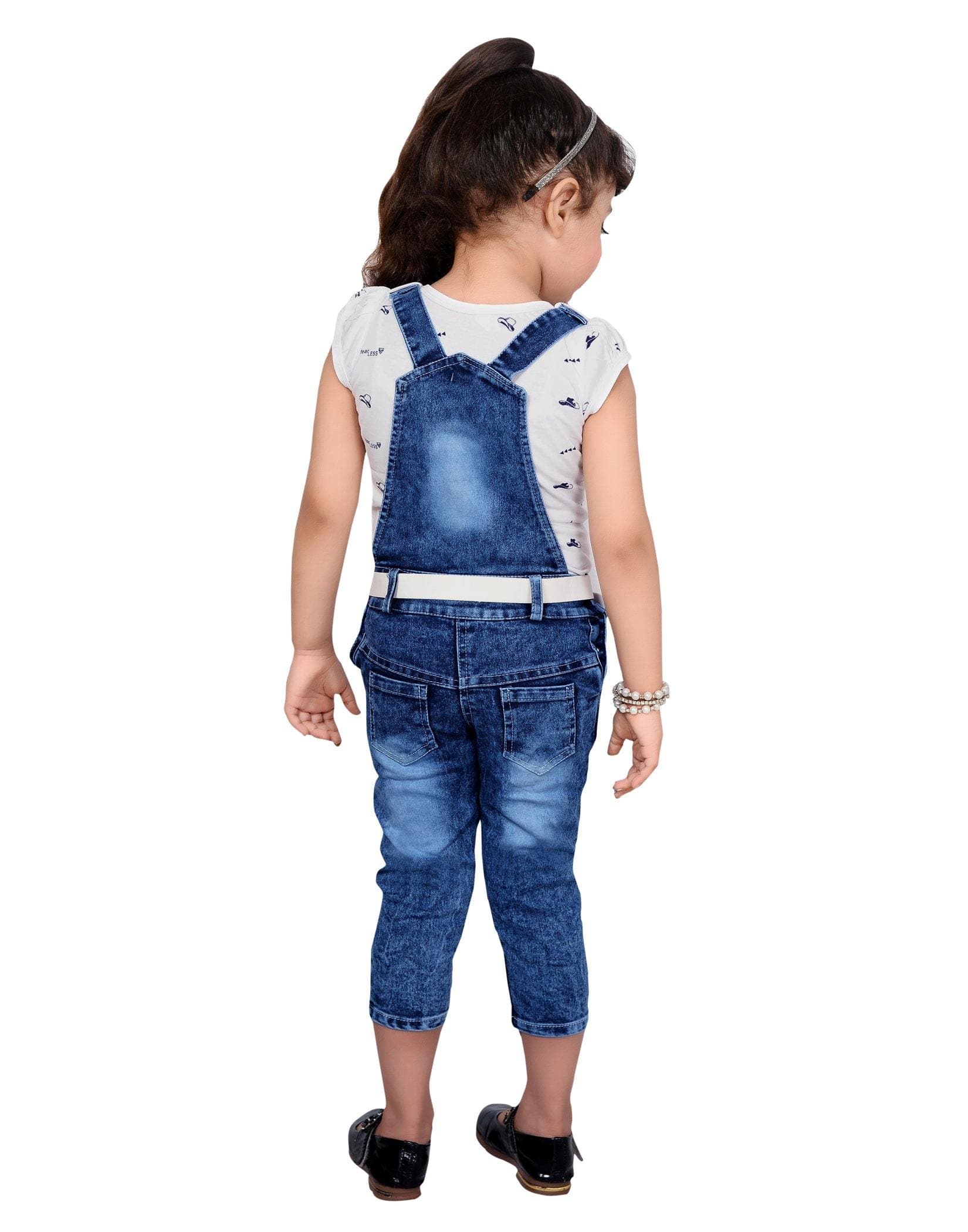Buy Denim Bunny Dungarees And Floral Bodysuit Set Online at Best Price |  Mothercare India