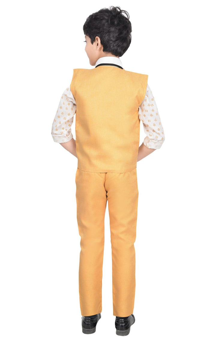 Ahhaaaa Boy's Cotton Blend Pant Shirt and Waistcoat - ahhaaaa.com