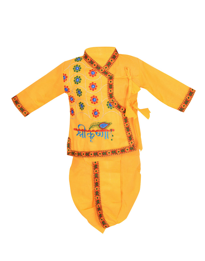 Ahhaaaa Kids Ethnic Cotton Kurta and Dhoti Pant Set for Boys