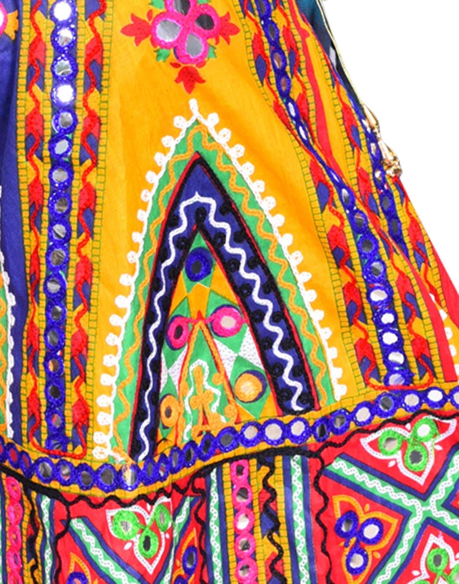 Ahhaaaa Kids Ethnic Cotton Bandhani Print Radha Dress Lehenga Choli Chania  Choli Set For Baby Girls – ahhaaaa.com