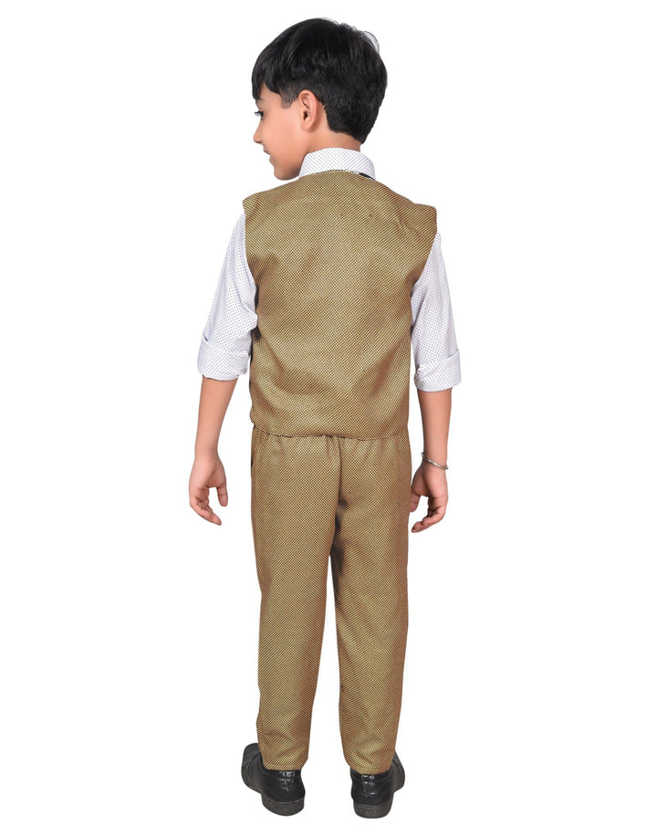 ahhaaaa Boy's Blended Waistcoat, Shirt and Trouser Set - ahhaaaa.com