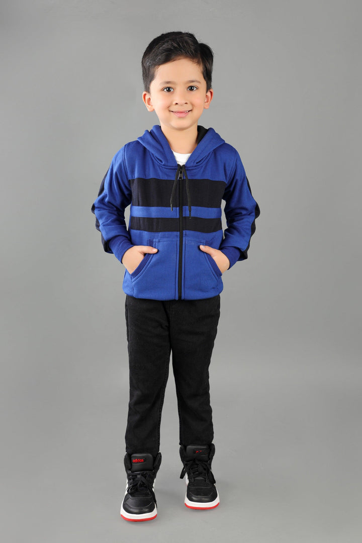 Ahhaaaa Cotton Blend Boys Zipper Hoodie Sweatshirts