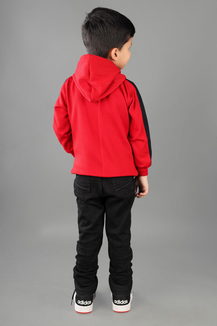 Ahhaaaa Cotton Blend Boys Zipper Hoodie Sweatshirts