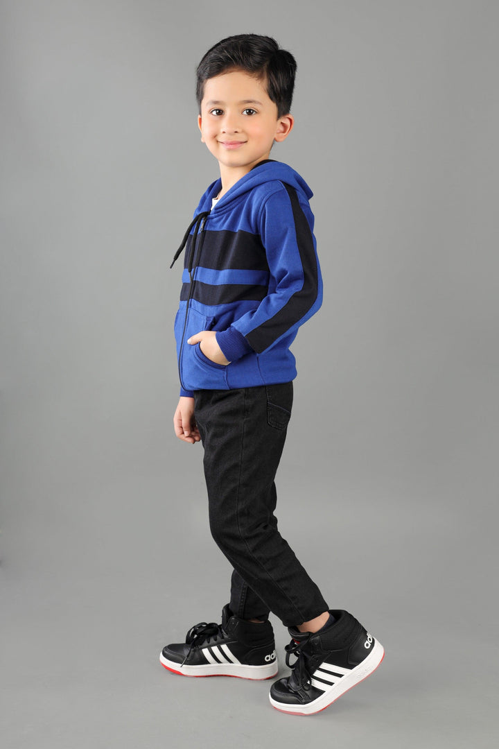 Ahhaaaa Cotton Blend Boys Zipper Hoodie Sweatshirts