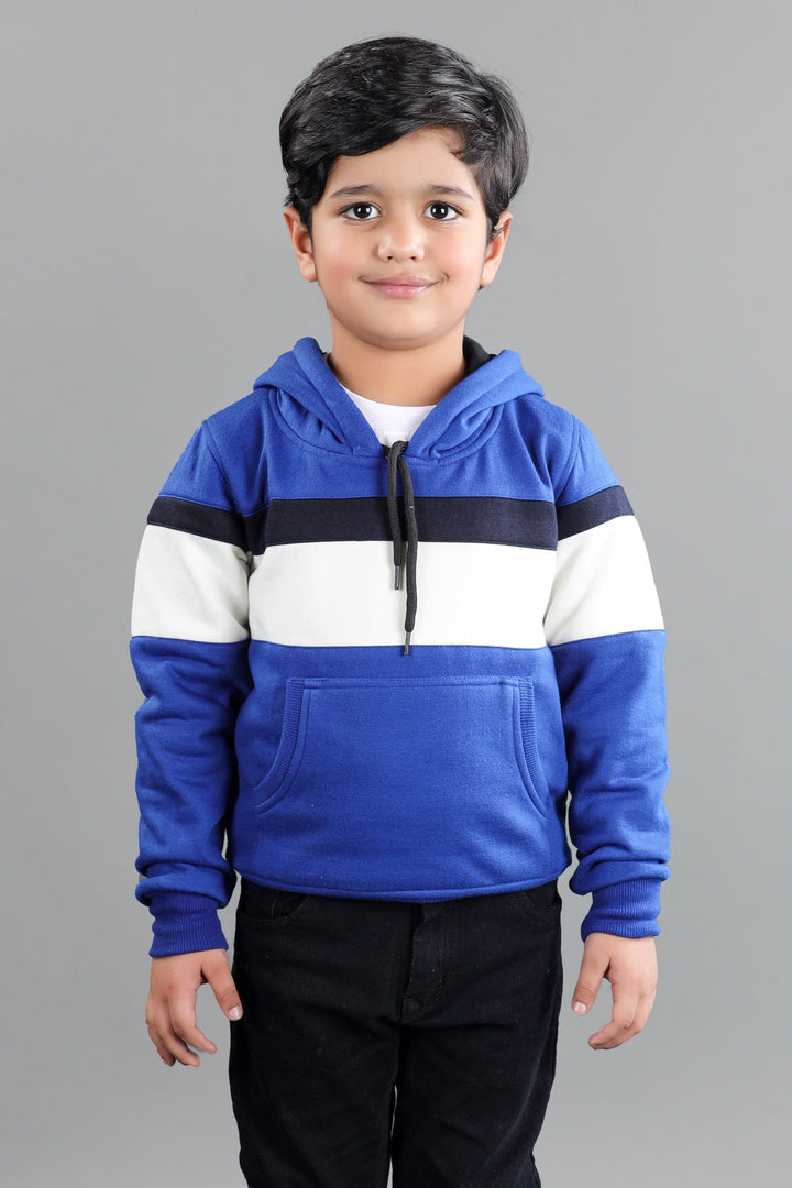 Ahhaaaa Cotton Blend Boys Zipper Hoodie Sweatshirts Blue