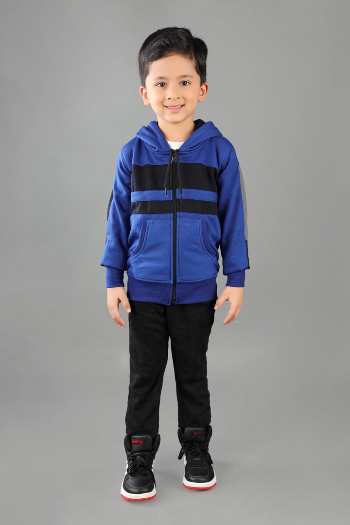 Ahhaaaa Cotton Blend Boys Zipper Hoodie Sweatshirts