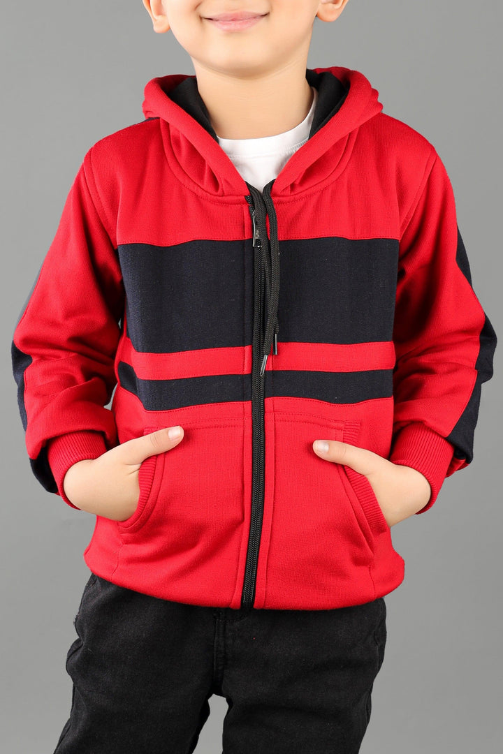 Ahhaaaa Cotton Blend Boys Zipper Hoodie Sweatshirts