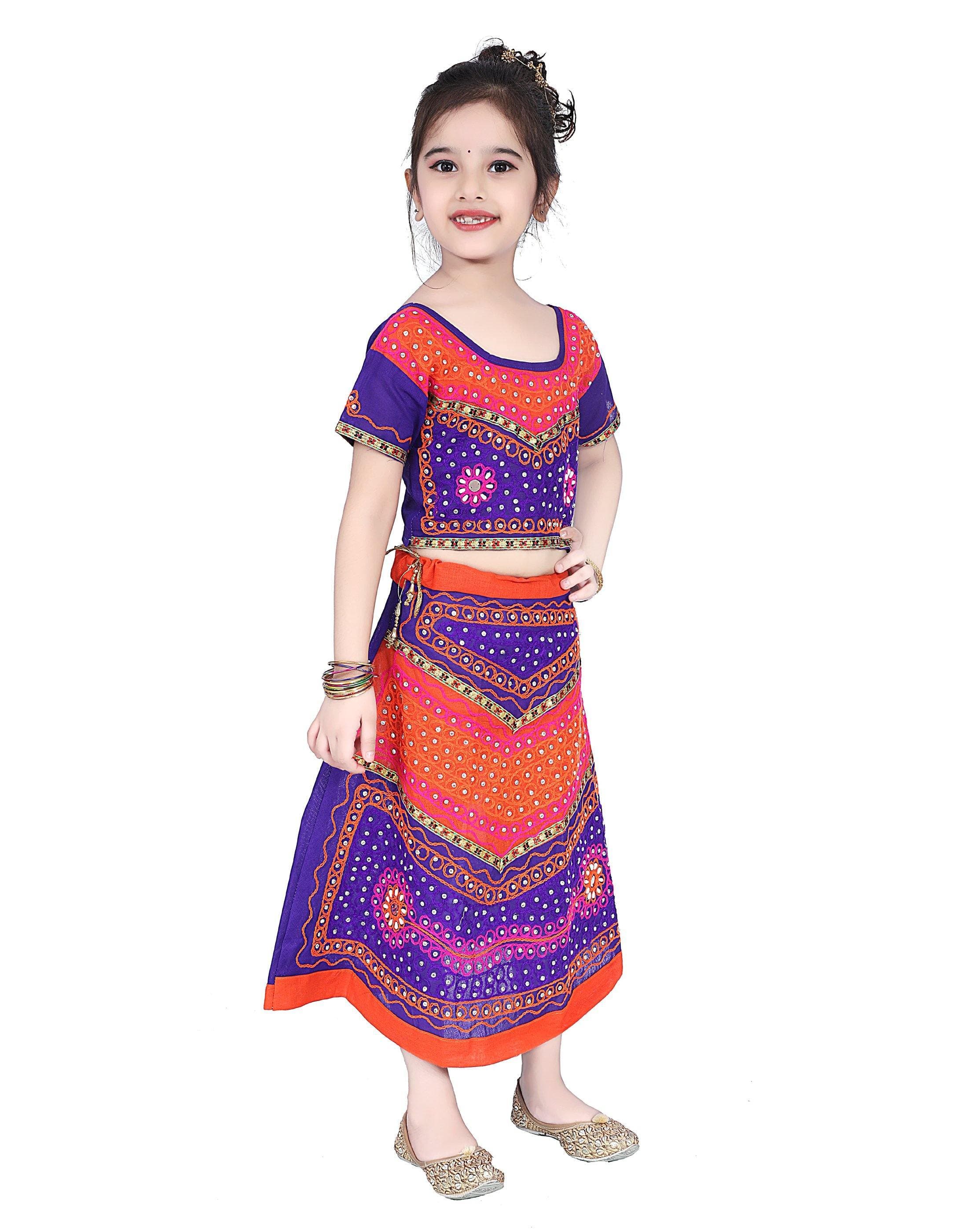 Ahhaaaa Cotton Radha Dress Lehenga Choli Chania Choli Set Baby Girls