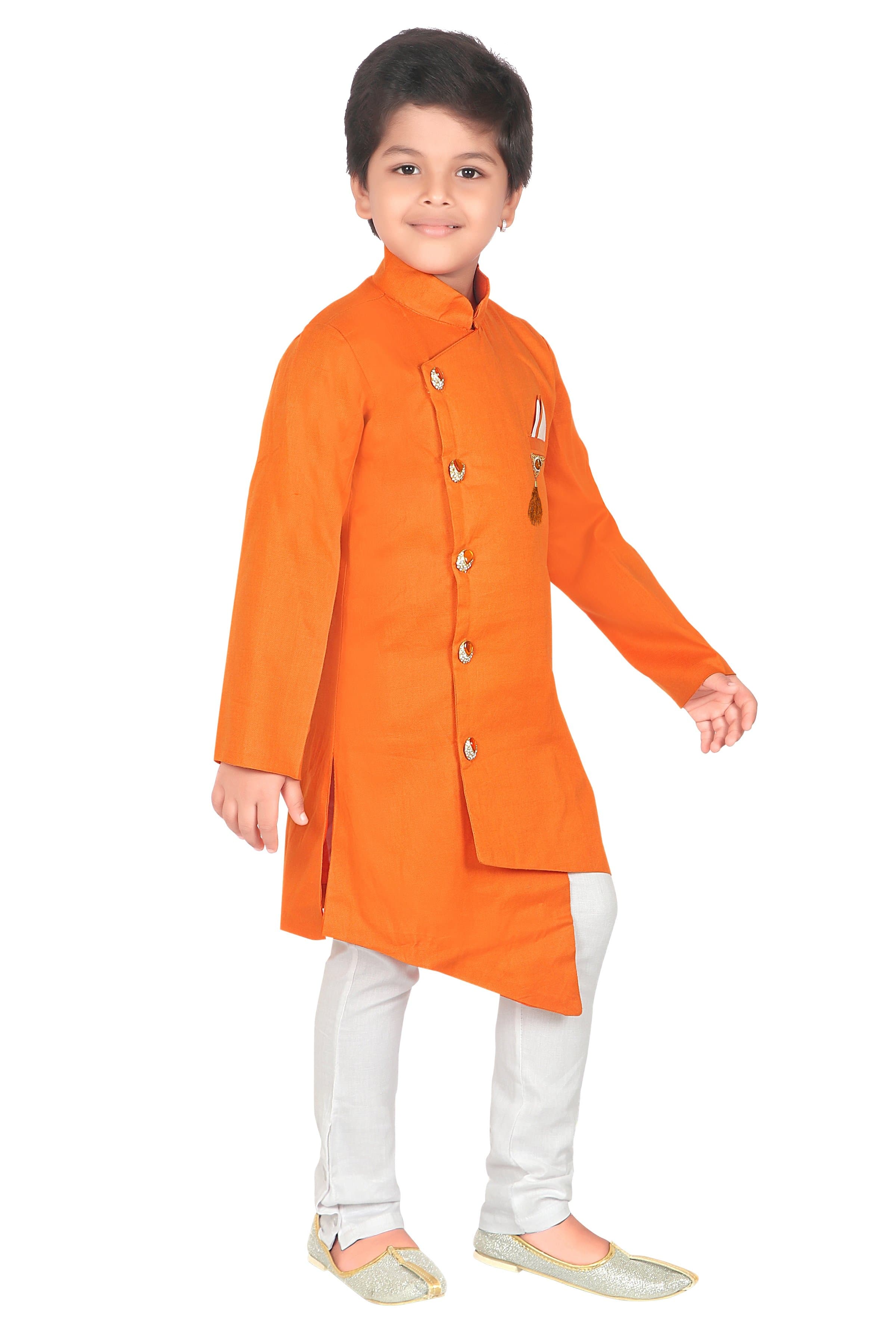 ahhaaaa ethnic wear Indo Western Kurta Pyjama Set for Boys