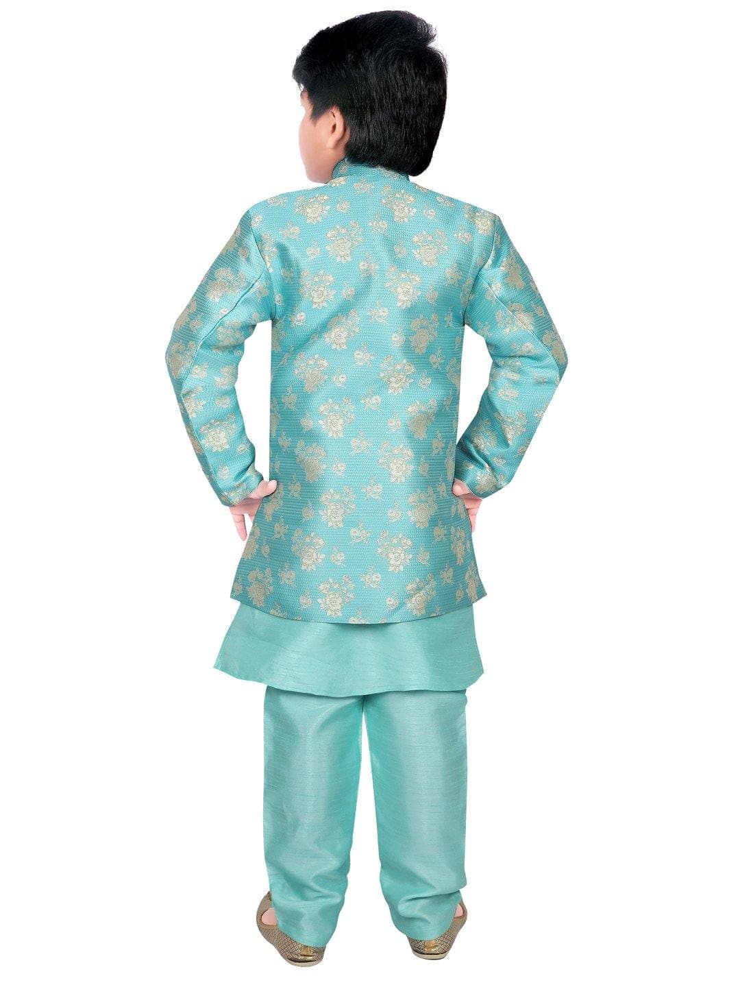 Ahhaaaa Ethnic Wear Sherwani Kurta and Pyjama Set For Boys