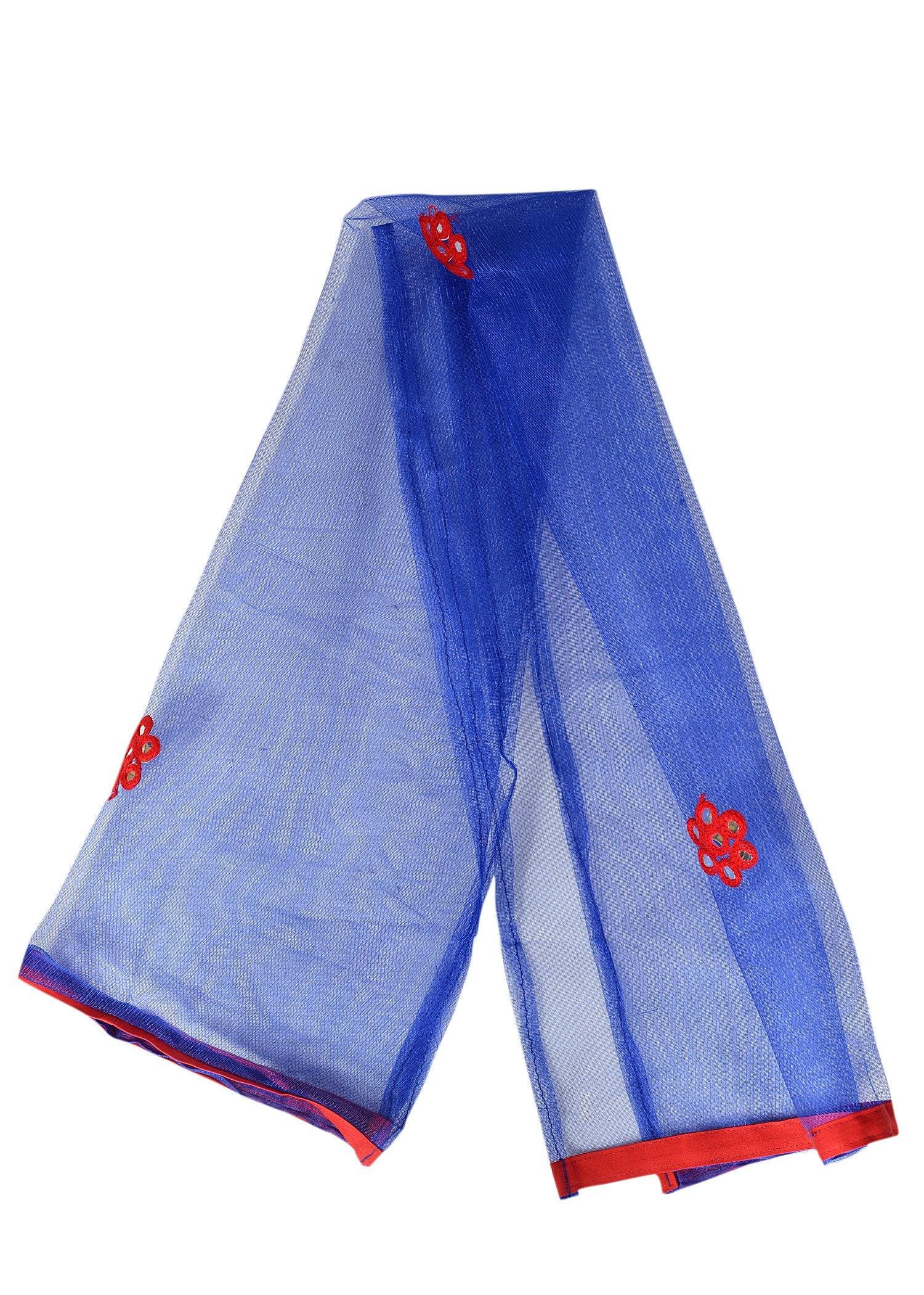 Ahhaaaa Girls Cotton Radha Dress Lehenga-Choli Chania Choli with Dupatta Set
