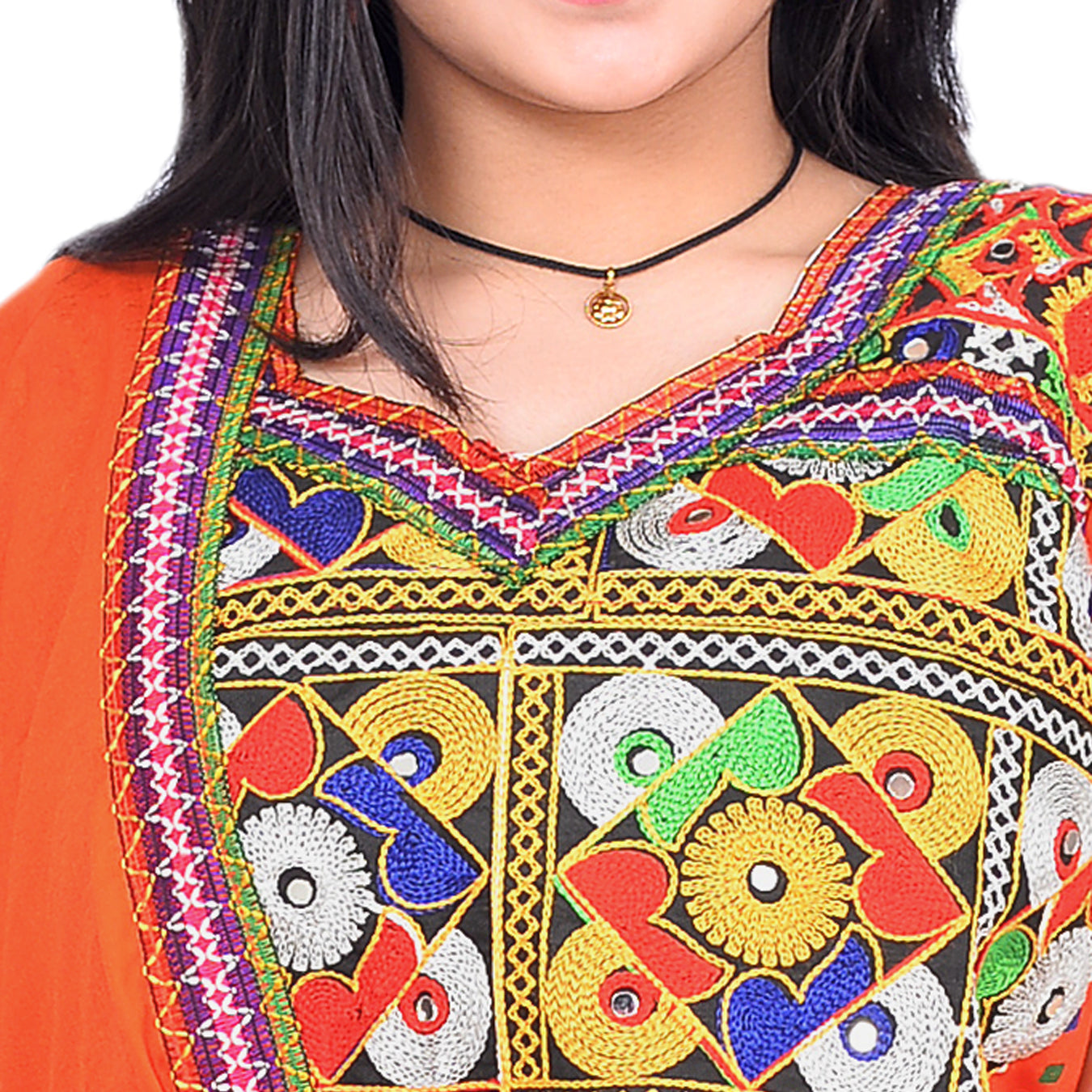 Ahhaaaa Girls Ghoomar Lehenga Choli with Dupatta Set for Kids