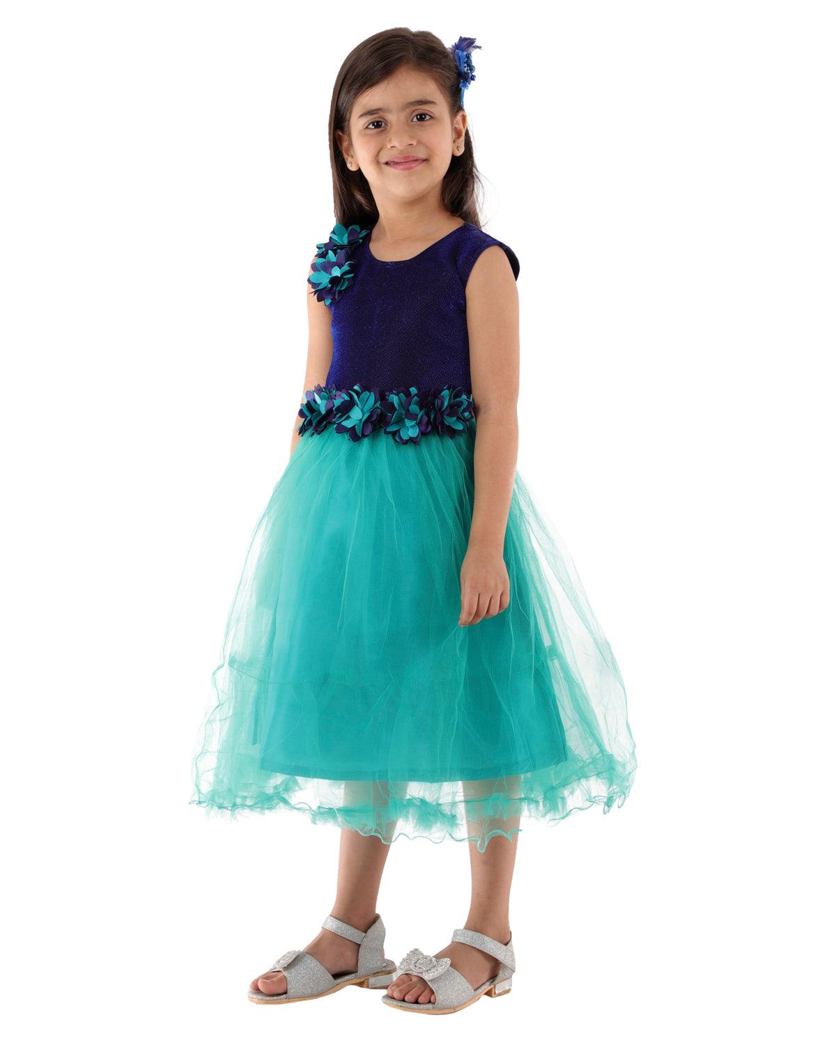 Ahhaaaa Kids A-Line Mini Gown Dress for Girls