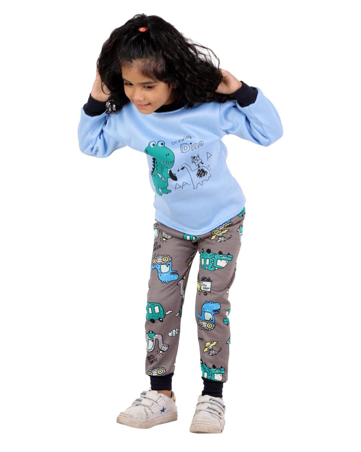 Ahhaaaa Kids Clothing Set Sweatshirt and Pyjama for Baby Girls and Boys
