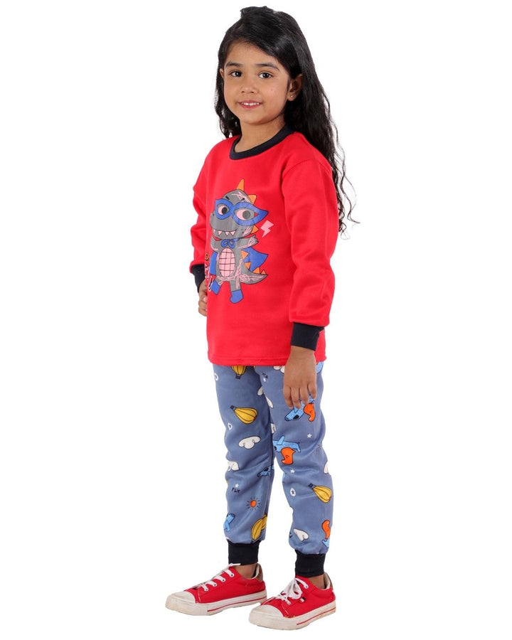 Ahhaaaa Kids Clothing Set Sweatshirt and Pyjama for Baby Girls and Boys