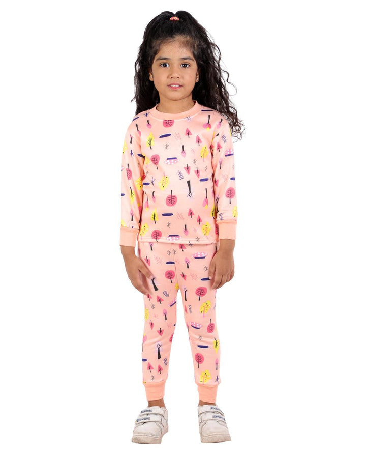 Ahhaaaa Kids Clothing Set Sweatshirt and Pyjama for Baby Girls and Boys Beige