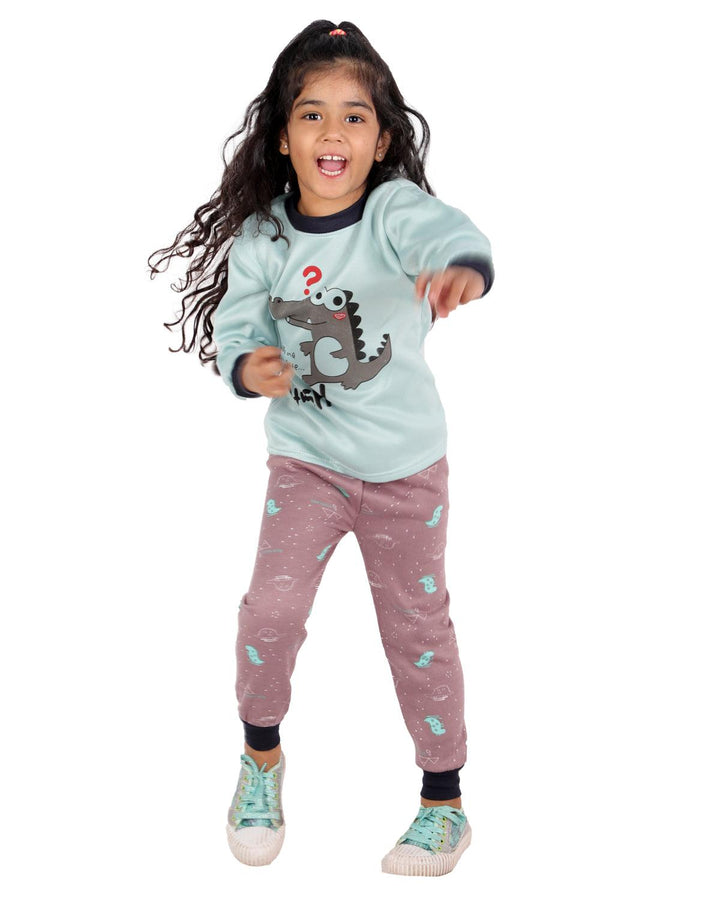 Ahhaaaa Kids Clothing Set Sweatshirt and Pyjama for Baby Girls and Boys