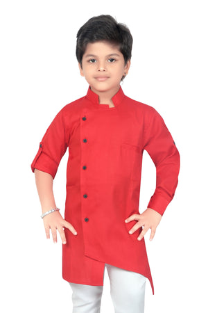 Ahhaaaa Kids Ethnic Wear Indo Western Kurta and Pyjama Set for Boys