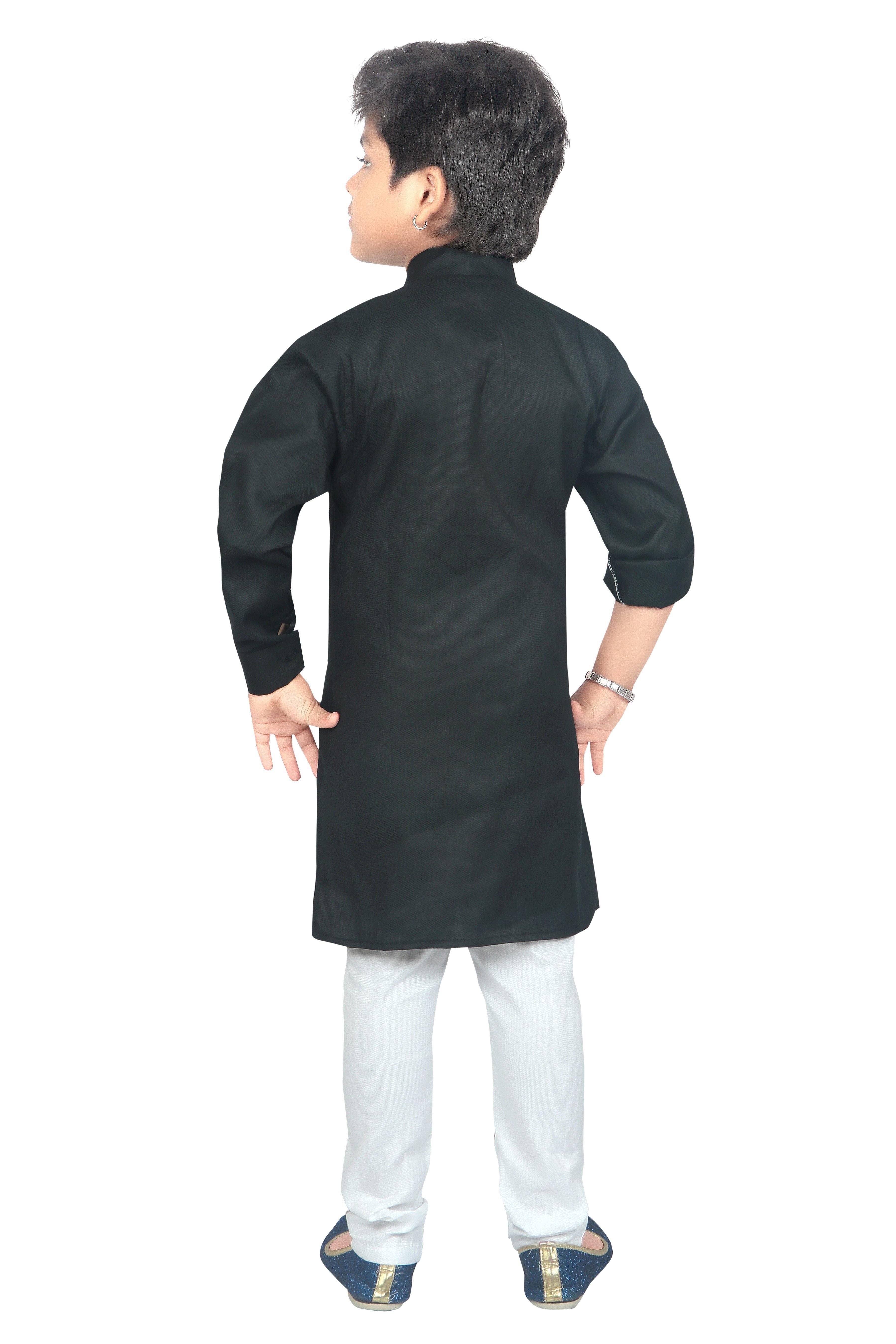 Ahhaaaa Kids Ethnic Wear Indo Western Kurta and Pyjama Set for Boys