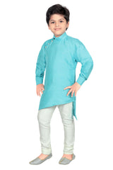 Ahhaaaa Kids Ethnic Wear Kurta and Pyjama Set for Boys Sky Blue